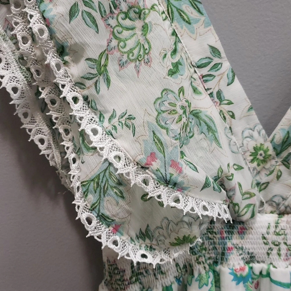 House of Harlow 1960 NWT Floral Tiered Chiffon Maxi Dress, XS - Picture 9 of 10